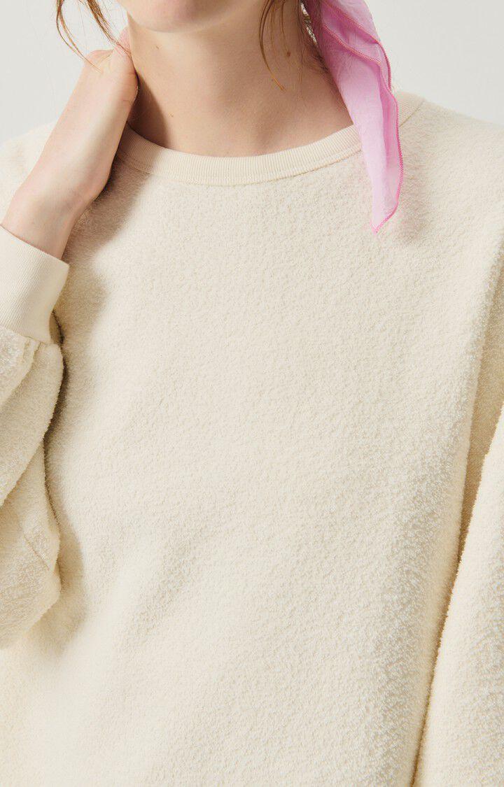 American Vintage Sweat Femme Bobypark - ECRU 49 Manches Longues Beige - E25