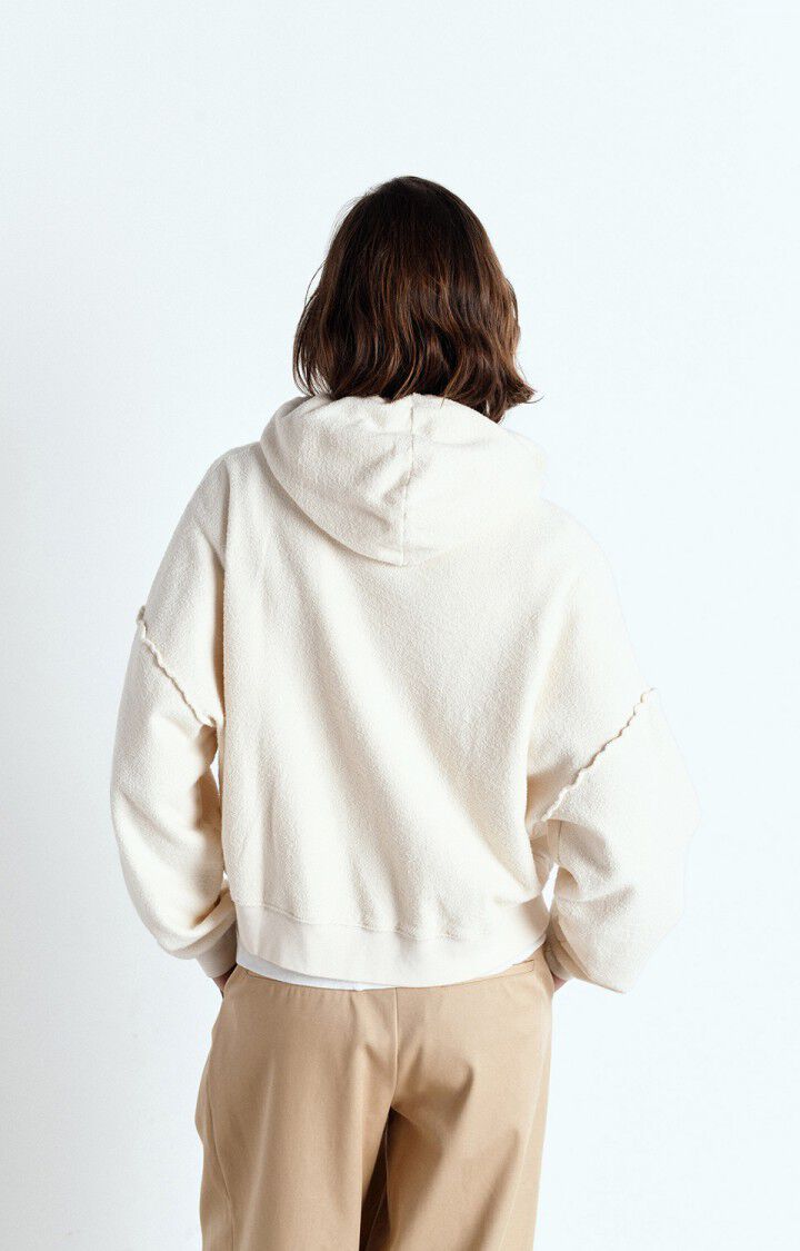 American Vintage Sweat Femme Bobypark - ECRU 52 Manches Longues Beige - E25