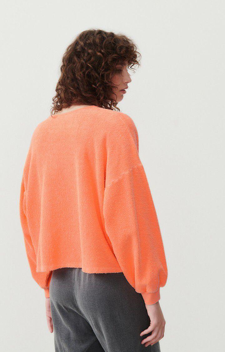 American Vintage Sweat Femme Bobypark - FEU FLUO 48 Manches Longues Orange - E24