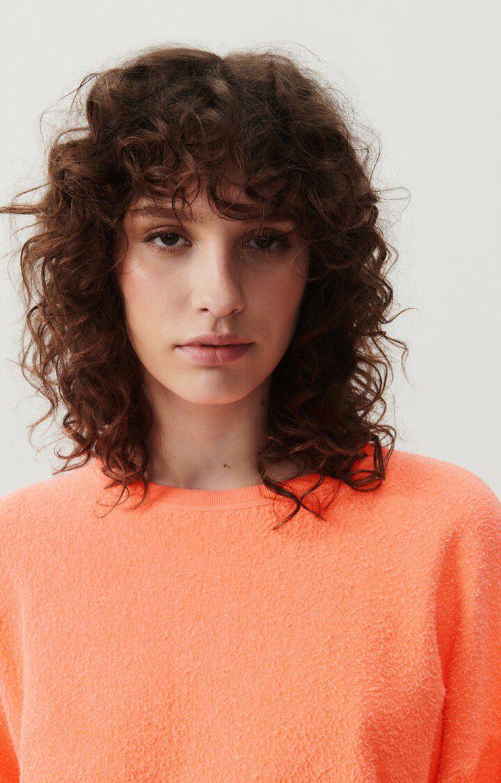 American Vintage Sweat Femme Bobypark - FEU FLUO 48 Manches Longues Orange - E24