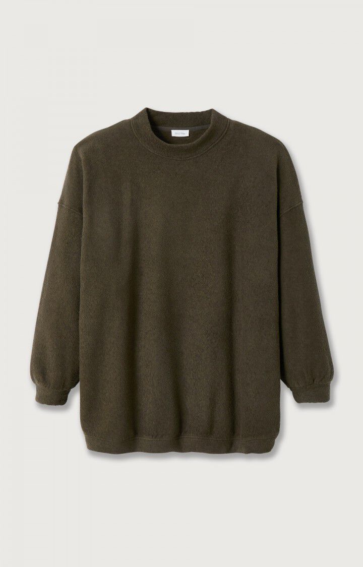 american vintage Sweat femme Bobypark - MARRON 46 Manches longues Marron - H22B