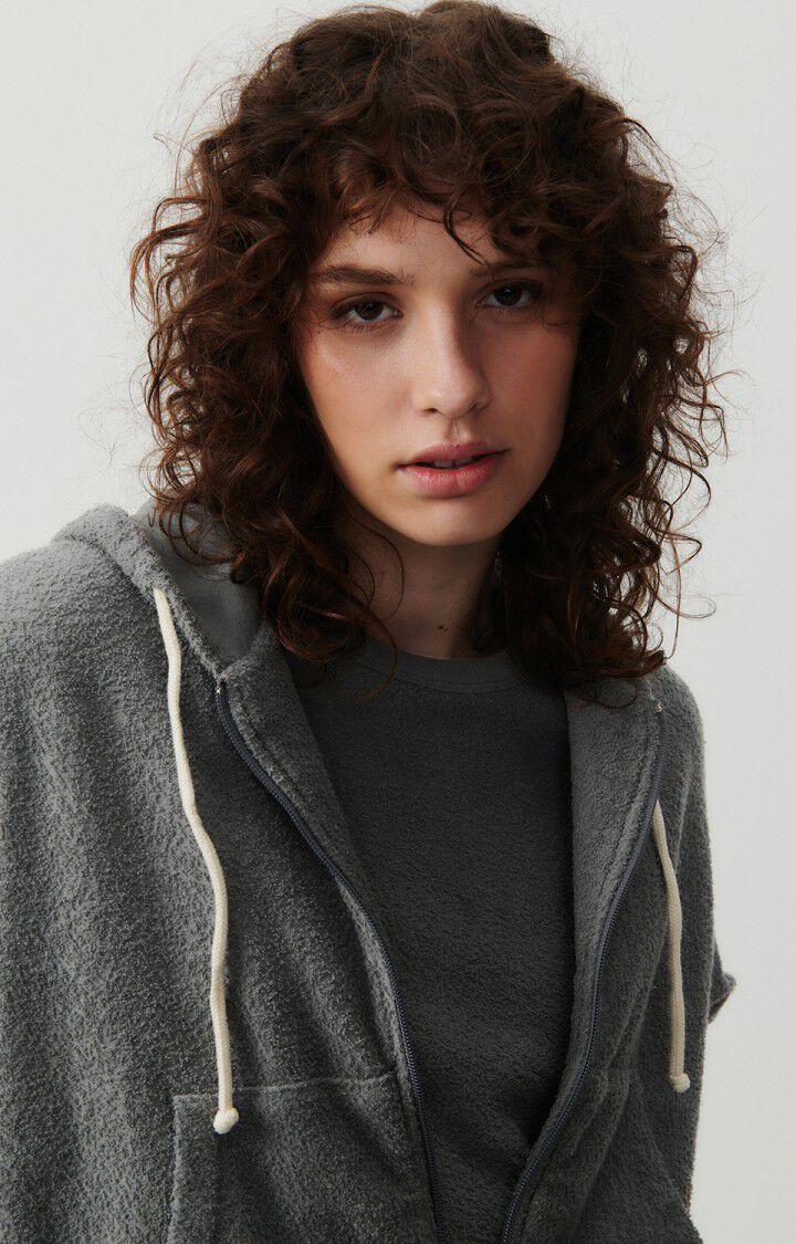 American Vintage Sweat Femme Bobypark - METAL 52 Manches Longues Gris - H24