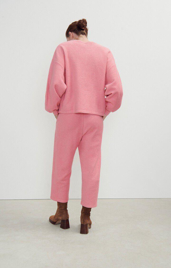 American Vintage Sweat Femme Bobypark - TENDRESSE CHINE 49 Manches Longues Rose - E24