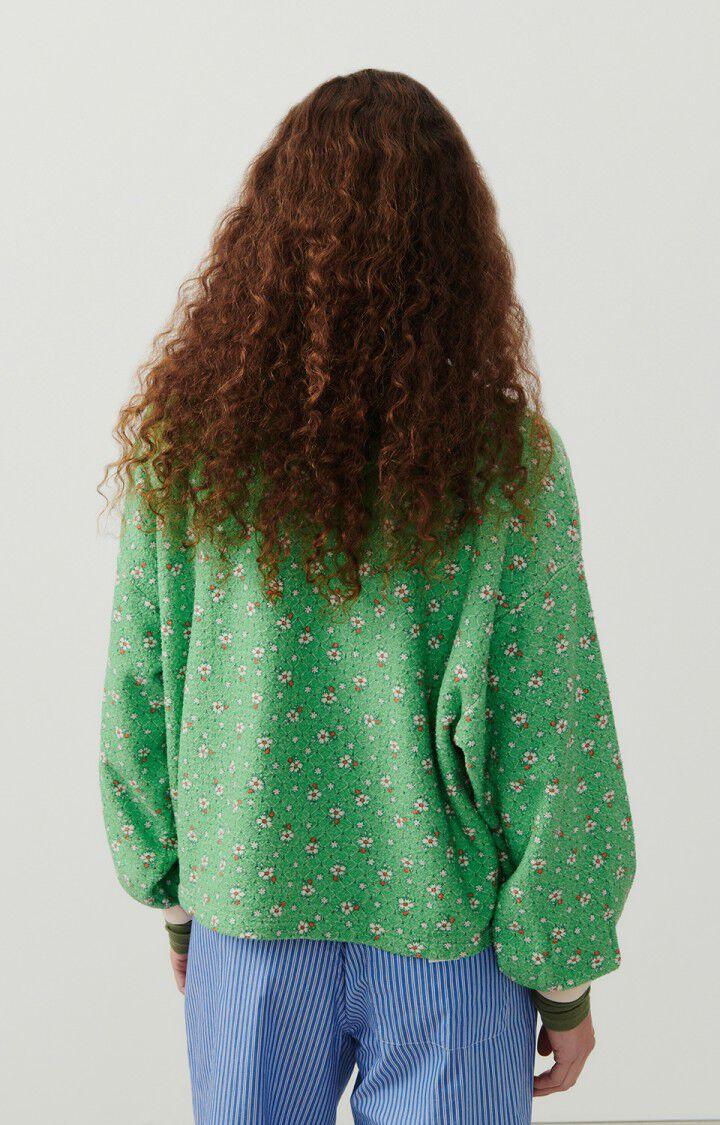 American Vintage Sweat Femme Bobypark - YVETTE 49 Manches Longues Vert - E24