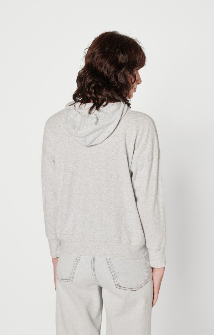 American Vintage Sweat Femme Bysapick - POLAIRE CHINE Gris - H22