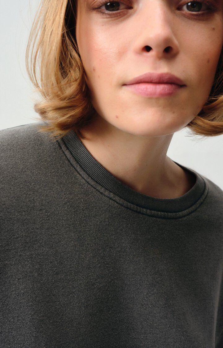 American Vintage Sweat Femme Dafstreet - CARBONE VINTAGE 15 Manches Courtes Noir - E24