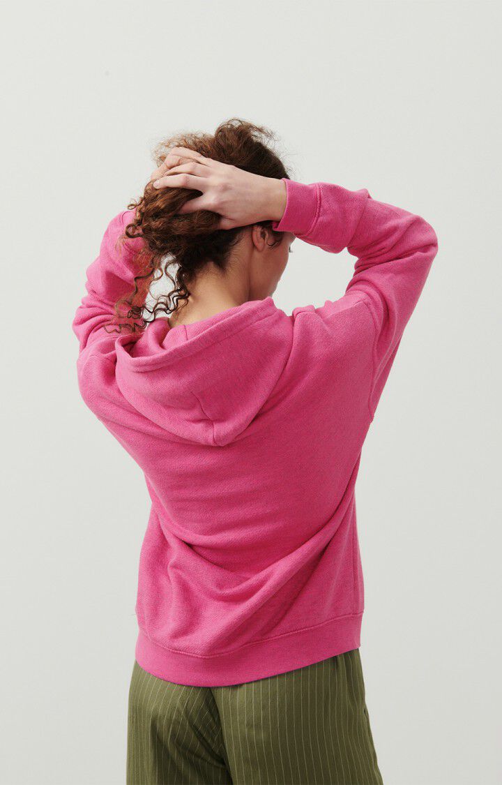 American Vintage Sweat Femme Doven - FUCHSIA SURTEINT 52 Manches Longues Rose - E24