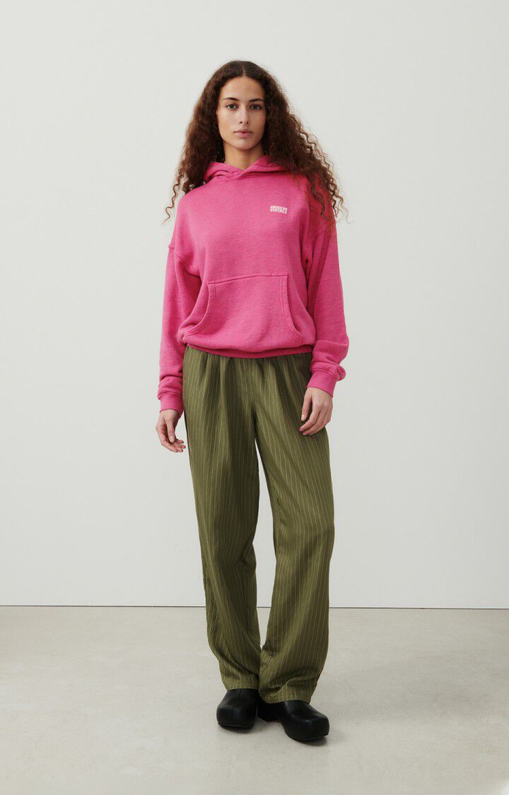 American Vintage Sweat Femme Doven - FUCHSIA SURTEINT 52 Manches Longues Rose - E24