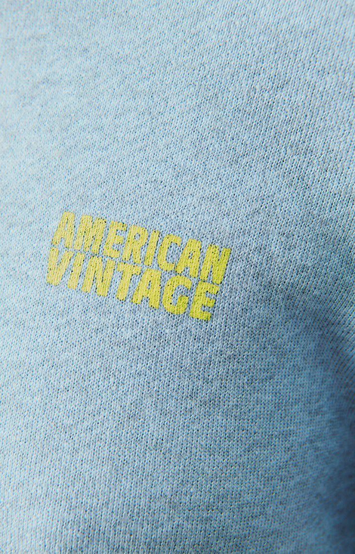 American Vintage Sweat Femme Doven - GLACE SURTEINT 51 Manches Longues Bleu - E24