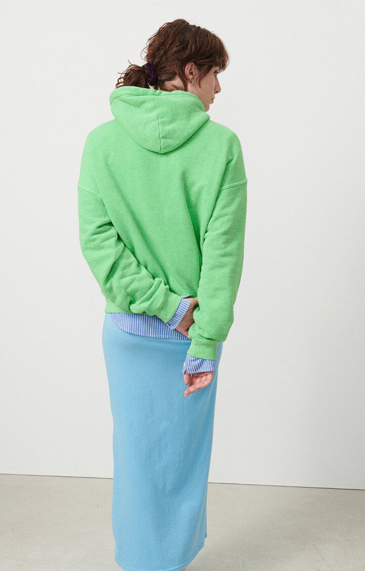 American Vintage Sweat Femme Doven - PERRUCHE SURTEINT 52 Manches Longues Vert - E24