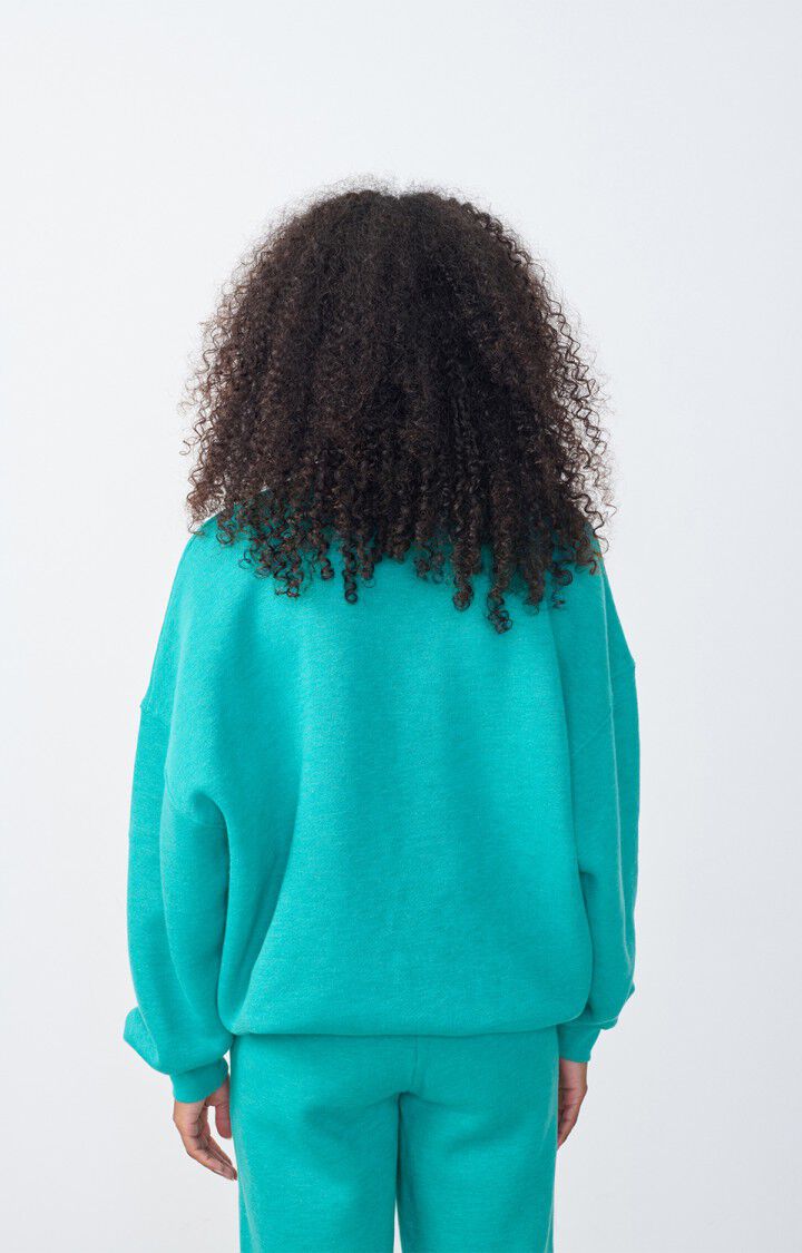 American Vintage Sweat Femme Doven - TROPIQUE SURTEINT 47 Manches Longues Bleu - E25