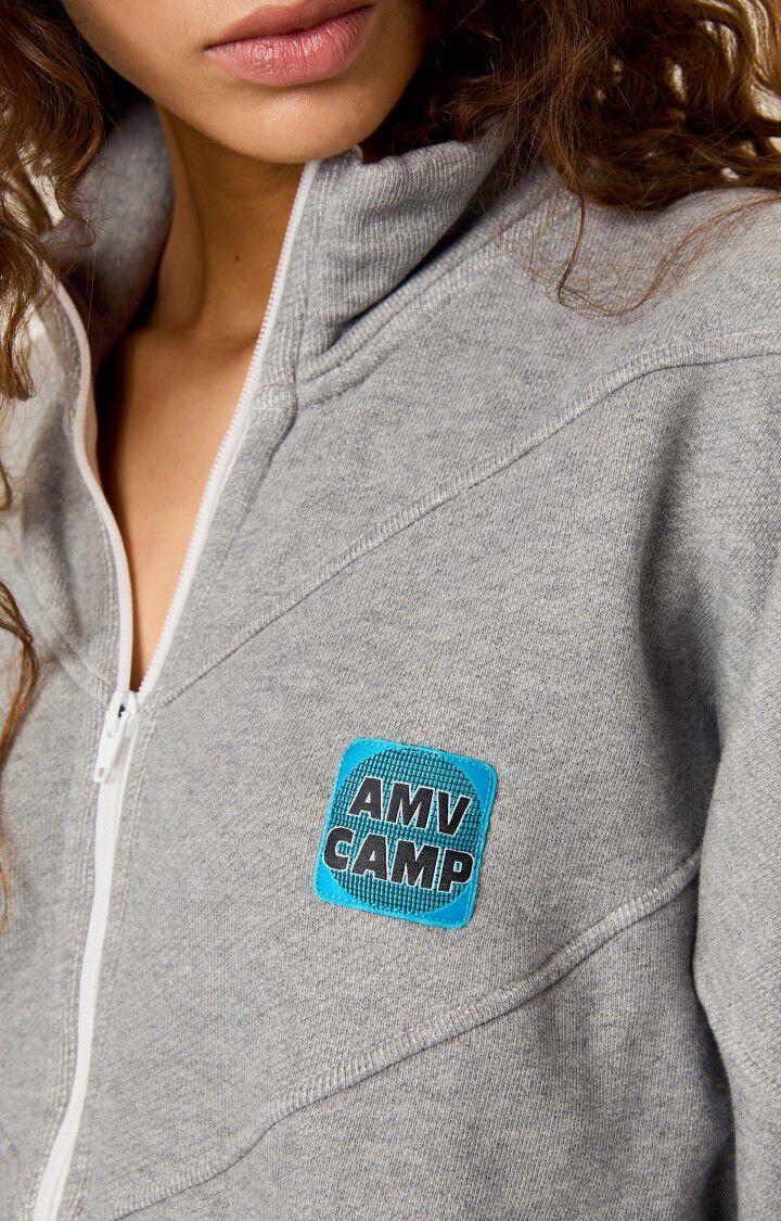 American Vintage Sweat Femme Gupcity - GRIS CHINE 70 Manches Longues Gris - H22
