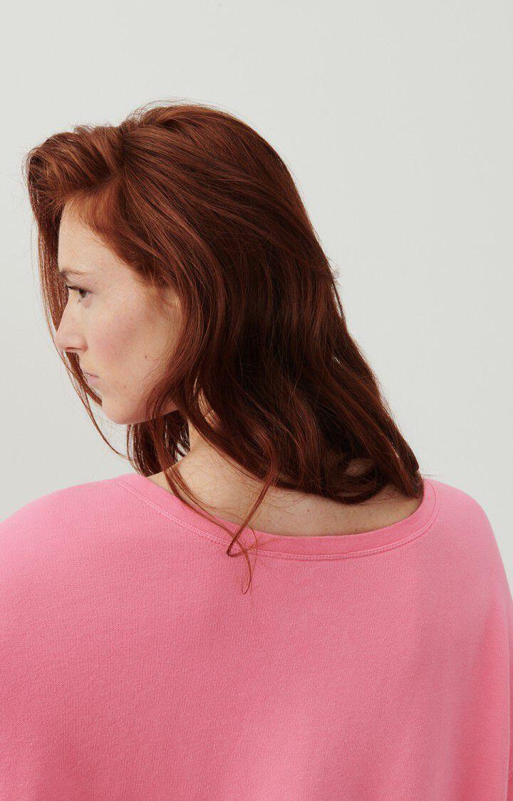 American Vintage Sweat Femme Hapylife - BUBBLE GUM VINTAGE 48 Manches Longues Rose - E24