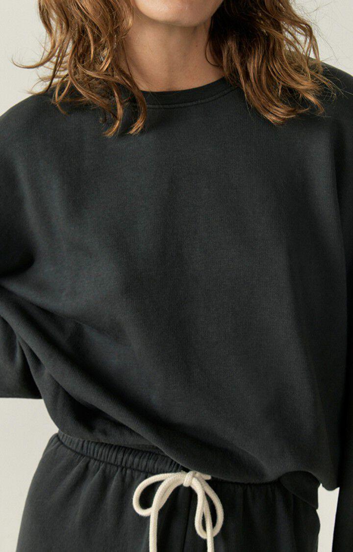American Vintage Sweat Femme Hapylife - CARBONE VINTAGE 47 Manches Longues Noir - E24