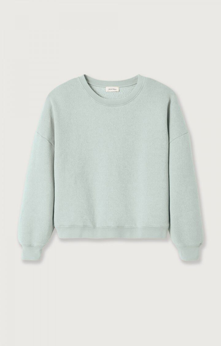 american vintage Sweat femme Ikatown - ICEBERG VINTAGE 46 Manches longues Bleu - H22B