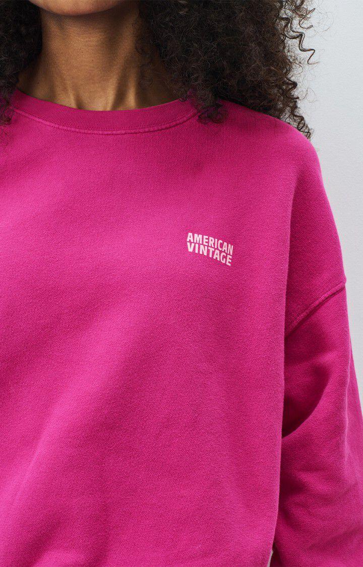 American Vintage Sweat Femme Izubird - BEGONIA VINTAGE 51 Manches Longues Rose - E25