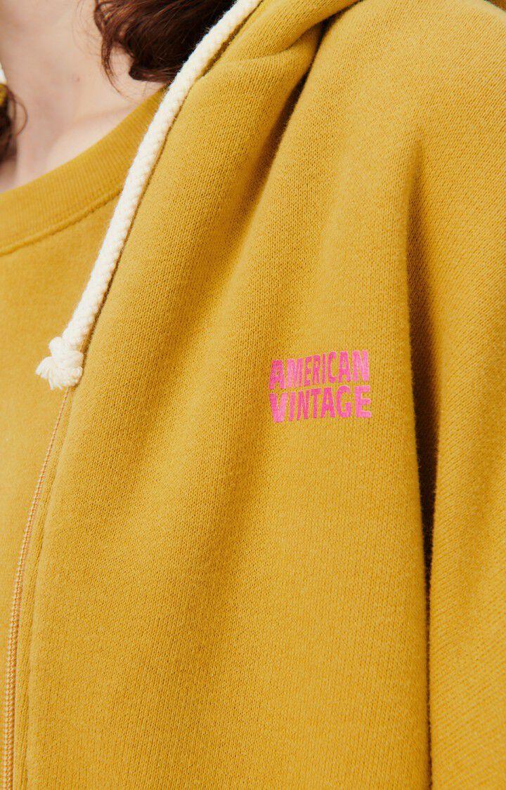 American Vintage Sweat Femme Izubird - BRONZE VINTAGE 48 Manches Longues Jaune - E24