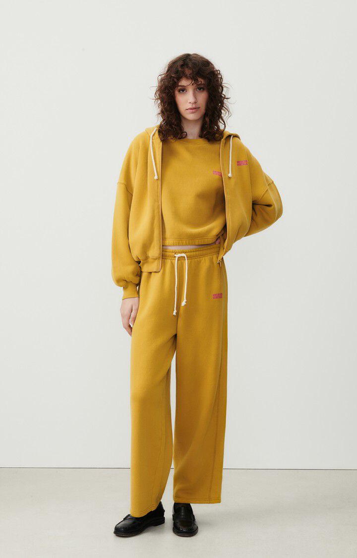 American Vintage Sweat Femme Izubird - BRONZE VINTAGE 48 Manches Longues Jaune - E24