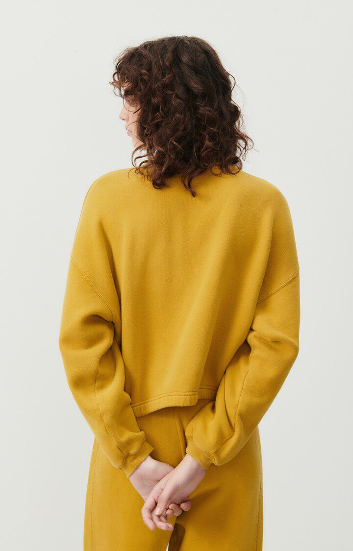 American Vintage Sweat Femme Izubird - BRONZE VINTAGE 51 Manches Longues Jaune - E24