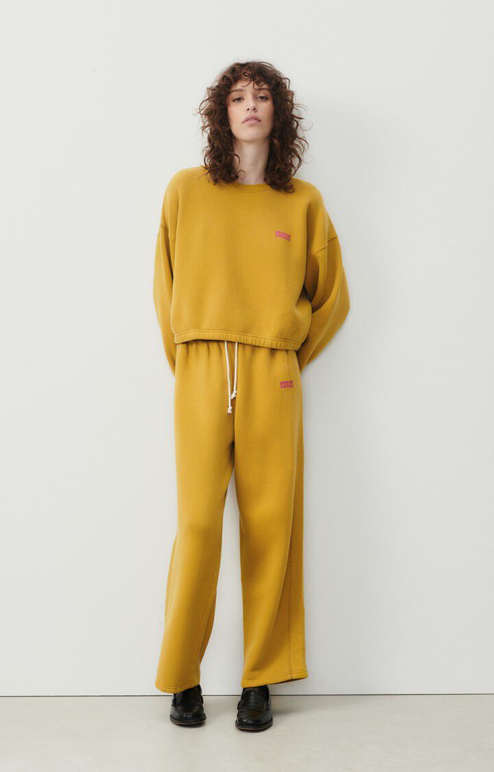 American Vintage Sweat Femme Izubird - BRONZE VINTAGE 51 Manches Longues Jaune - E24