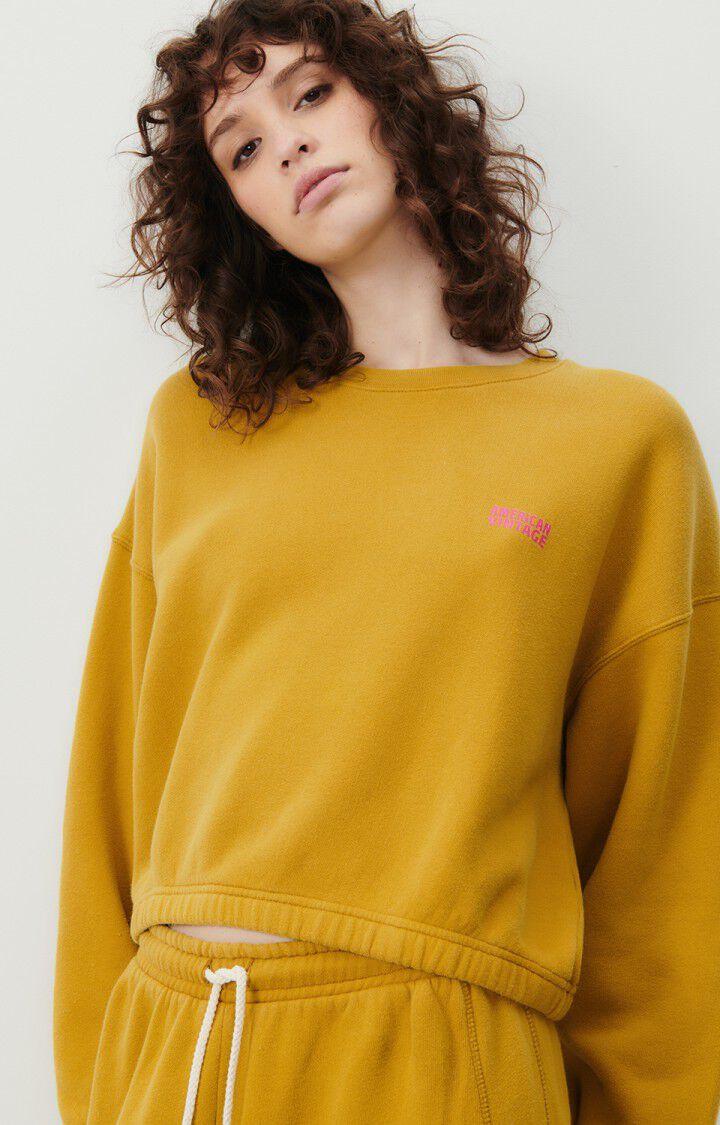 american vintage Sweat femme Izubird - BRONZE VINTAGE 51 Manches longues Jaune - E24