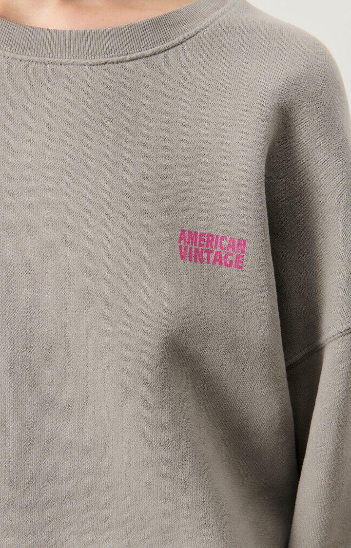 American Vintage Sweat Femme Izubird - CASTOR VINTAGE 51 Manches Longues Gris - H24