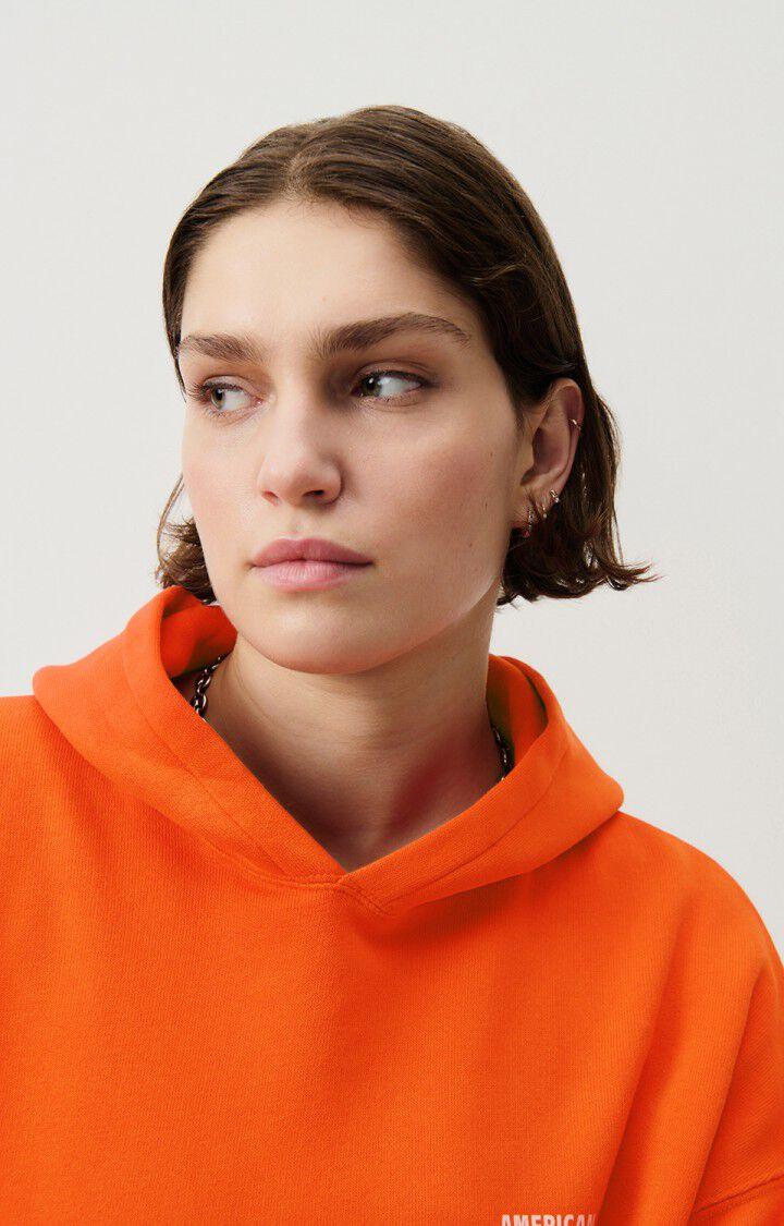 American Vintage Sweat Femme Izubird - CITROUILLE VINTAGE 54 Manches Longues Orange - H24