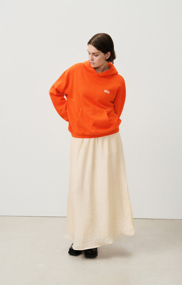 American Vintage Sweat Femme Izubird - CITROUILLE VINTAGE 54 Manches Longues Orange - H24