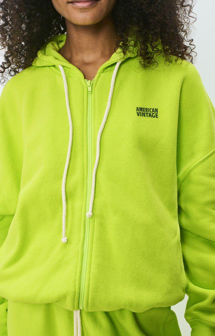 American Vintage Sweat Femme Izubird - CITRUS VINTAGE 48 Manches Longues Vert - E25