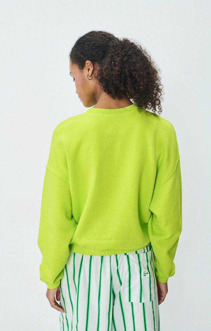 American Vintage Sweat Femme Izubird - CITRUS VINTAGE 51 Manches Longues Vert - E25