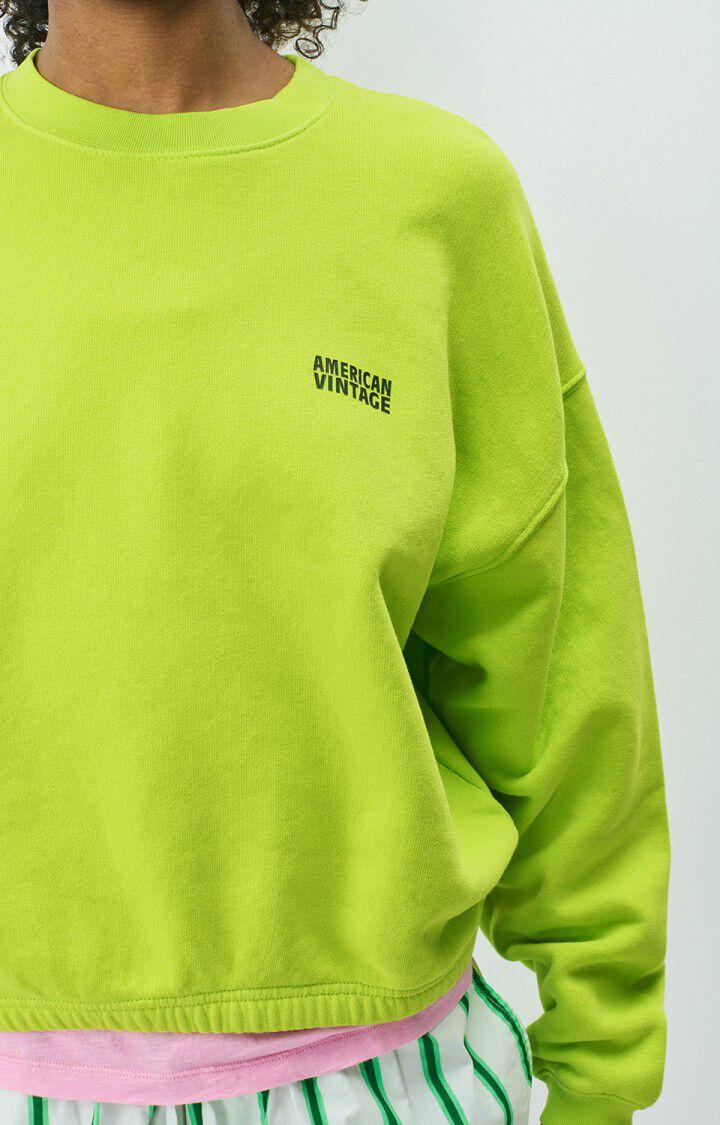 American Vintage Sweat Femme Izubird - CITRUS VINTAGE 51 Manches Longues Vert - E25