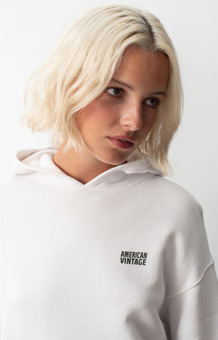 American Vintage Sweat Femme Izubird - COLOMBE VINTAGE 54 Manches Longues Blanc - E25