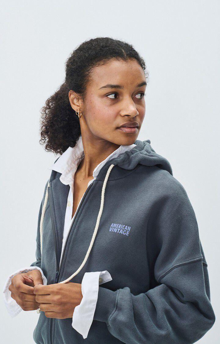 American Vintage Sweat Femme Izubird - CYCLONE VINTAGE 48 Manches Longues Bleu - E25