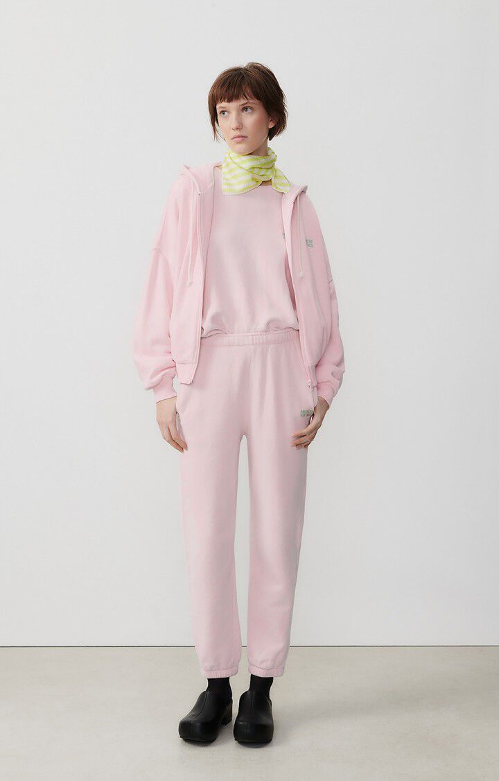 American Vintage Sweat Femme Izubird - DRAGEE VINTAGE 48 Manches Longues Rose - E24