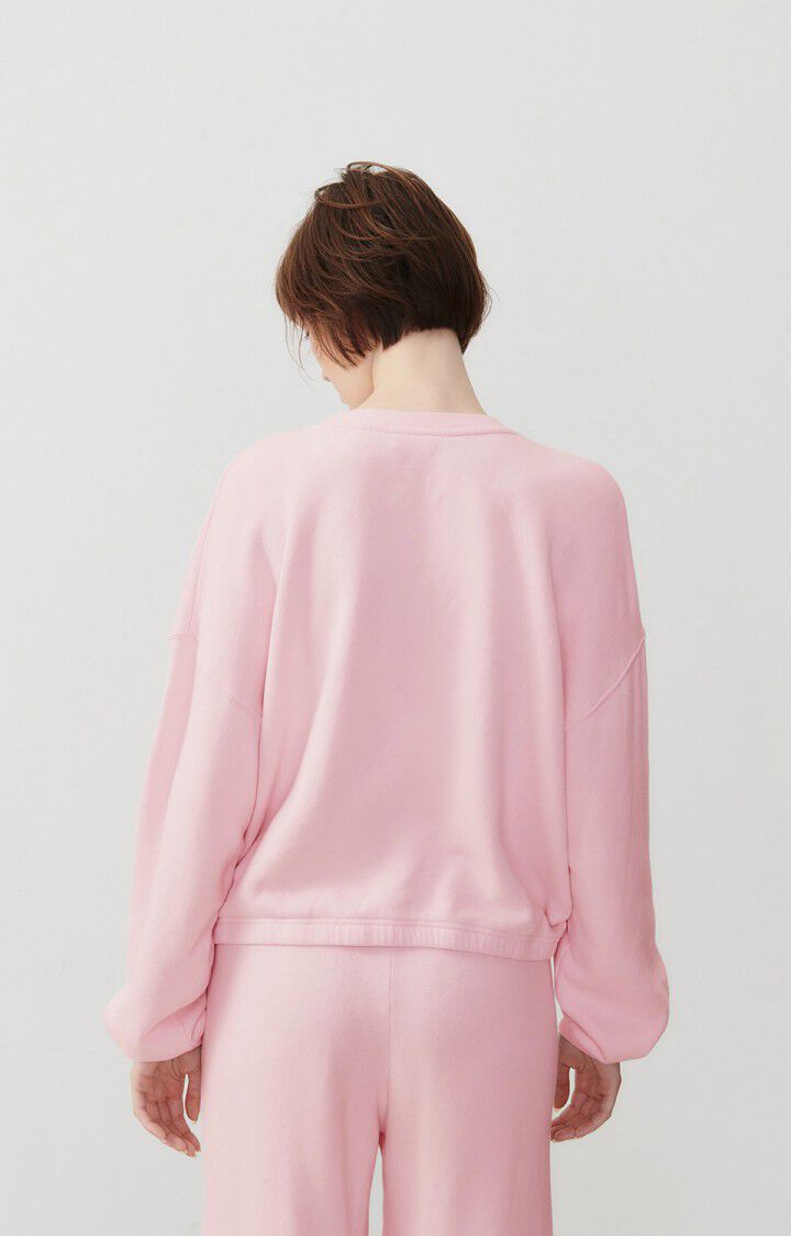 American Vintage Sweat Femme Izubird - DRAGEE VINTAGE 51 Manches Longues Rose - E24
