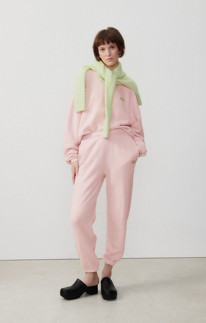 American Vintage Sweat Femme Izubird - DRAGEE VINTAGE 51 Manches Longues Rose - E24