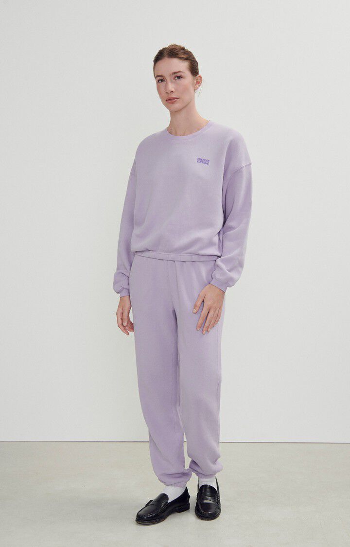 American Vintage Sweat Femme Izubird - GLYCINE VINTAGE 51 Manches Longues Violet - H23