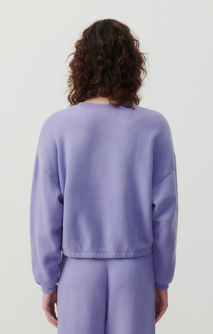 American Vintage Sweat Femme Izubird - IRIS VINTAGE 51 Manches Longues Violet - E24