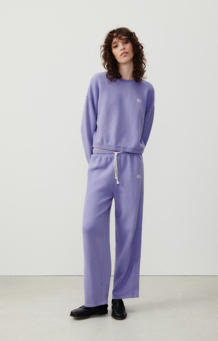 American Vintage Sweat Femme Izubird - IRIS VINTAGE 51 Manches Longues Violet - E24