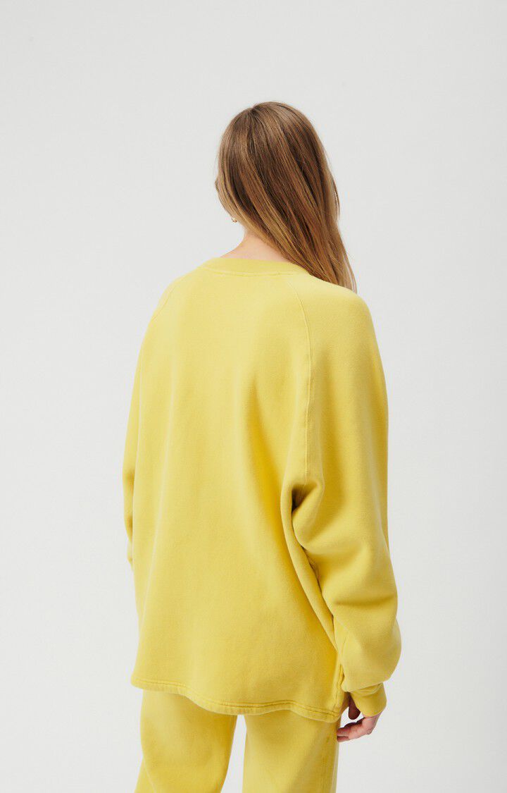 American Vintage Sweat Femme Izubird - MAIS VINTAGE 72 Manches Longues Jaune - E23