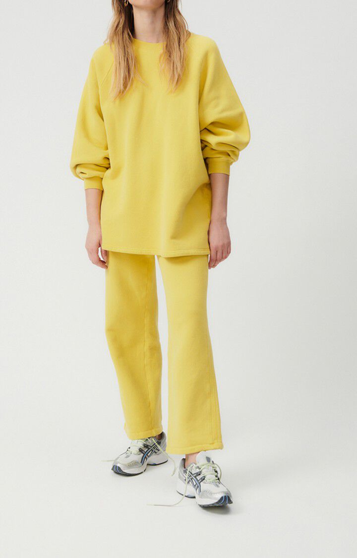 American Vintage Sweat Femme Izubird - MAIS VINTAGE 72 Manches Longues Jaune - E23