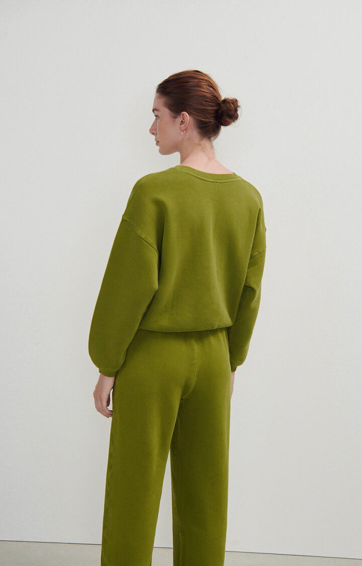 American Vintage Sweat Femme Izubird - MARAIS VINTAGE 51 Manches Longues Vert - H23