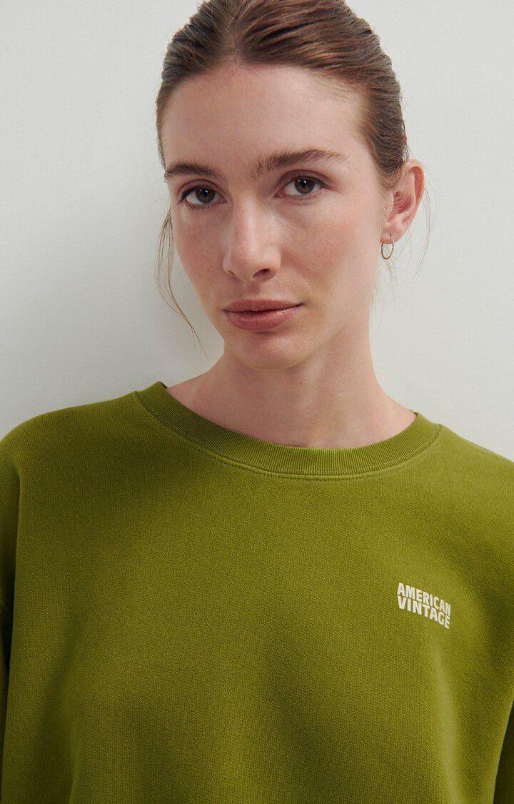 American Vintage Sweat Femme Izubird - MARAIS VINTAGE 51 Manches Longues Vert - H23