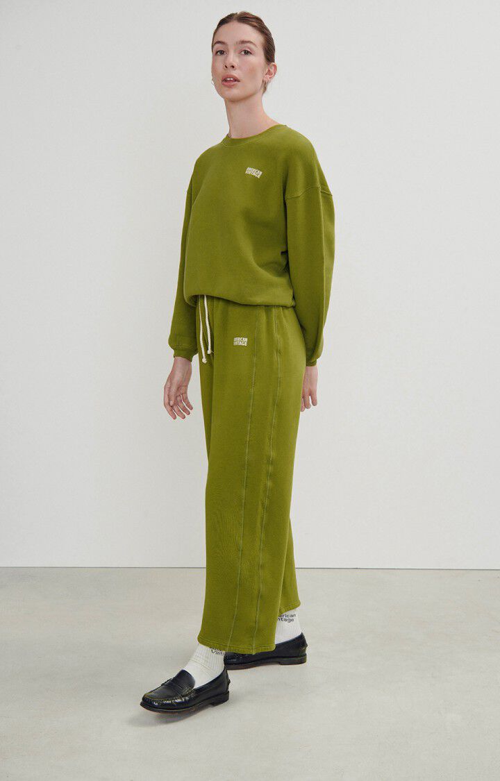 American Vintage Sweat Femme Izubird - MARAIS VINTAGE 51 Manches Longues Vert - H23