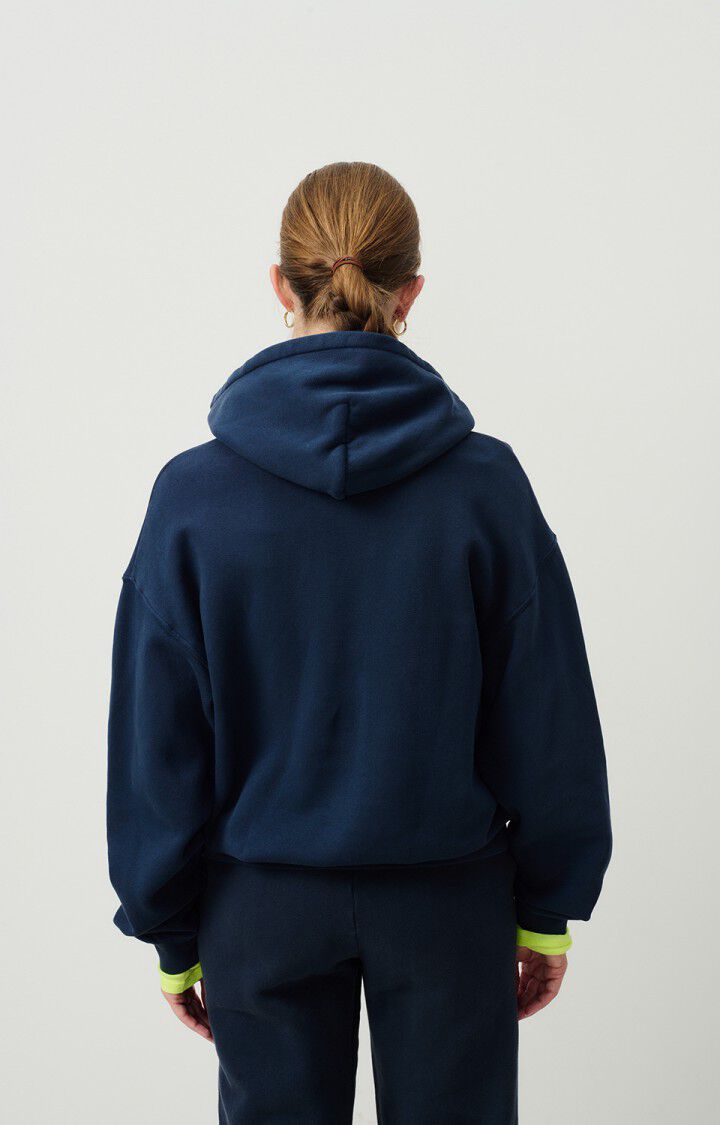 American Vintage Sweat Femme Izubird - MARINE VINTAGE 54 Manches Longues Bleu - E25