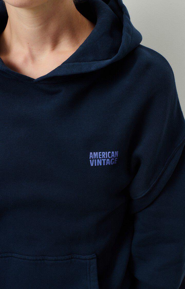American Vintage Sweat Femme Izubird - MARINE VINTAGE 54 Manches Longues Bleu - E25