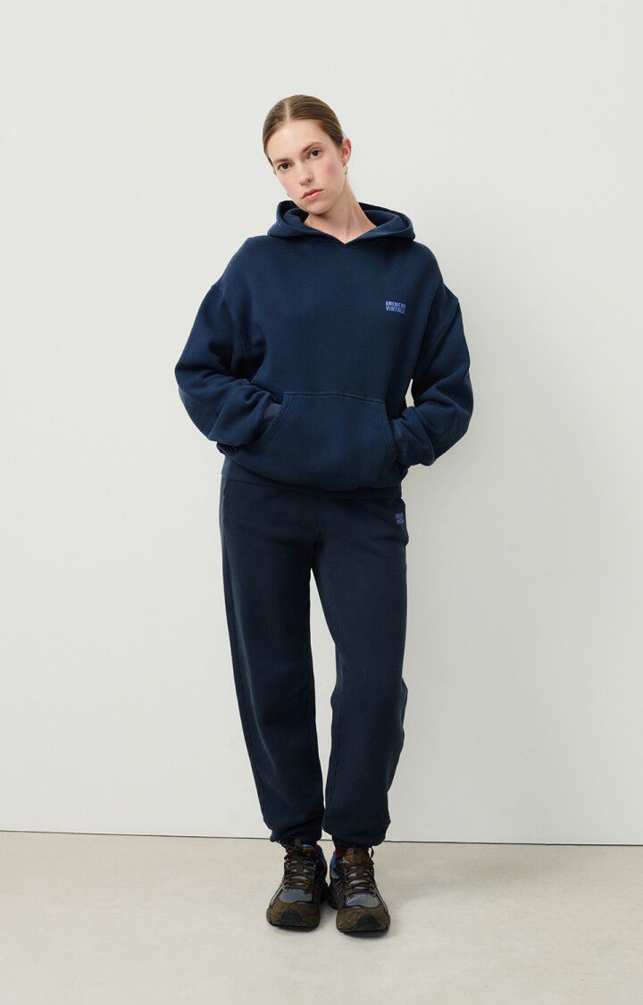 american vintage Sweat femme Izubird - MARINE VINTAGE 54 Manches longues Bleu - E25