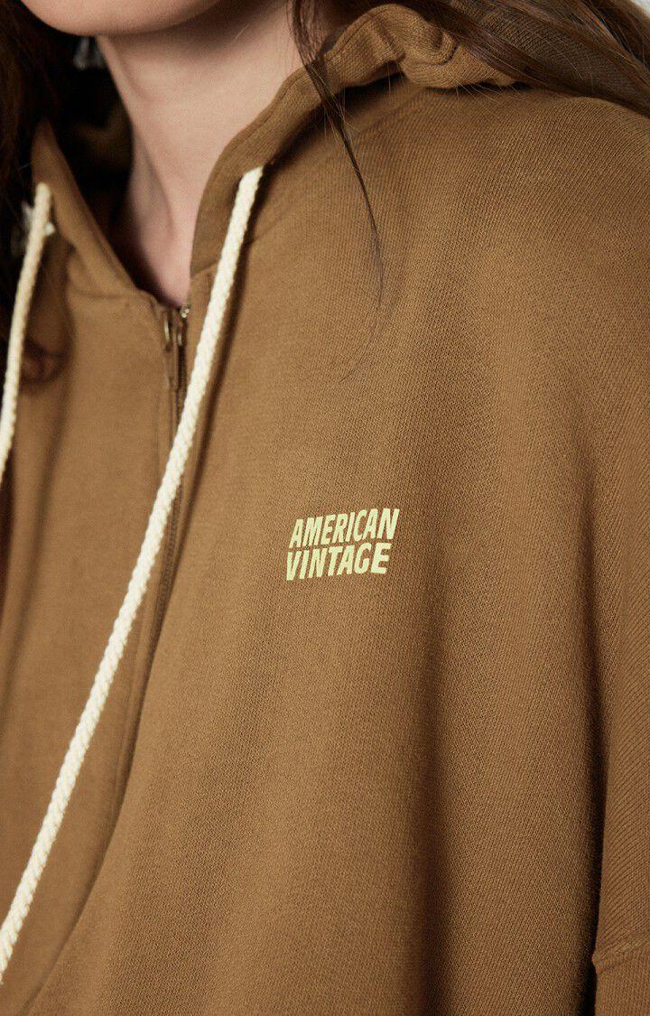 American Vintage Sweat Femme Izubird - MOKA VINTAGE 48 Manches Longues Marron - E25