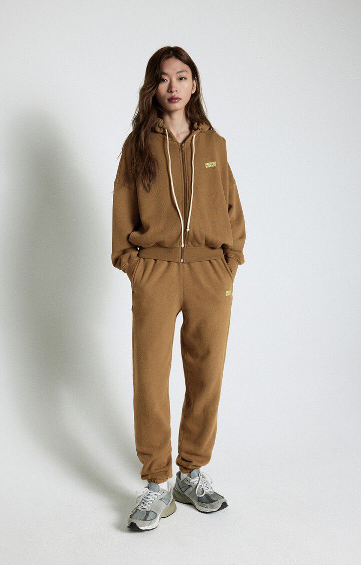 American Vintage Sweat Femme Izubird - MOKA VINTAGE 48 Manches Longues Marron - E25