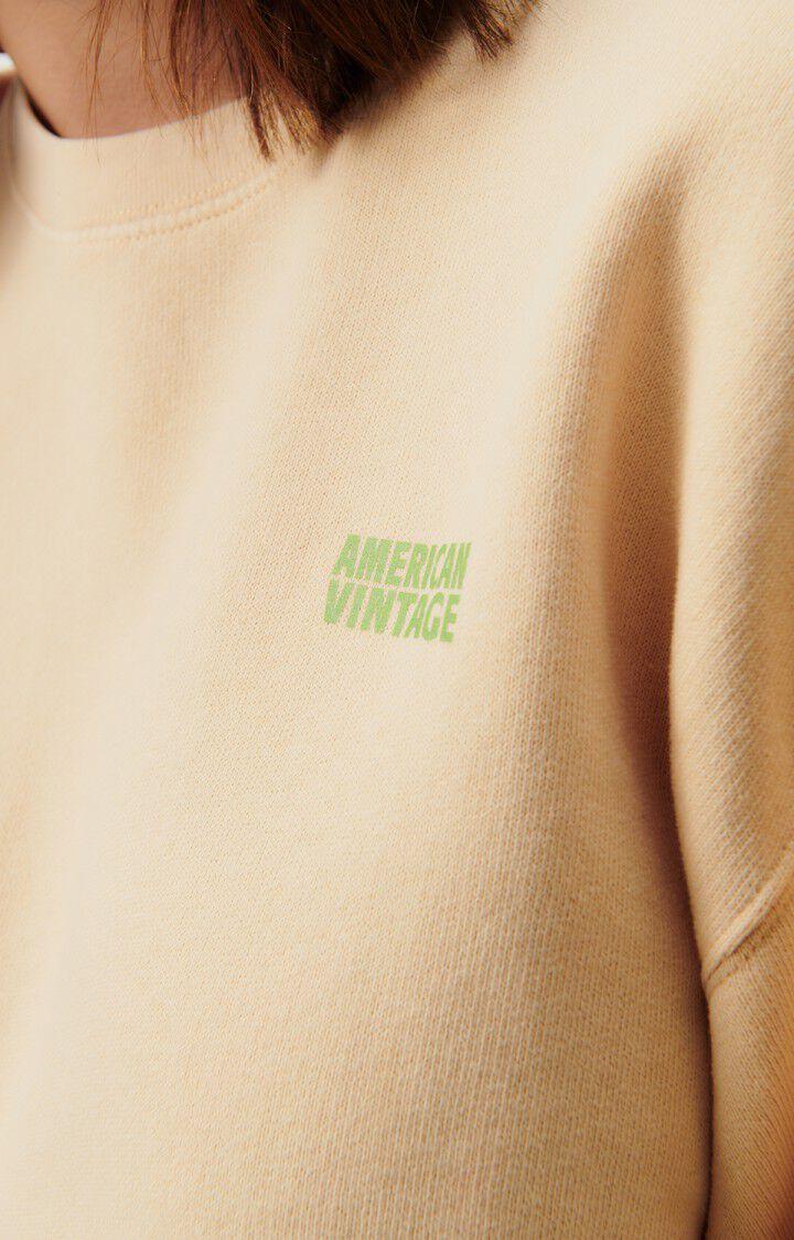 American Vintage Sweat Femme Izubird - NUDE VINTAGE 51 Manches Longues Beige - H23